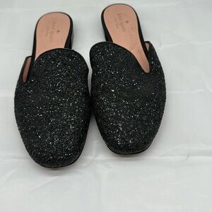 Kate Spade Glitter Mules 9. EUC